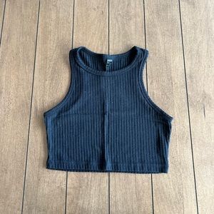 SHEIN Black Ribbed Tank